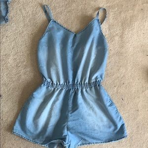 Denim romper